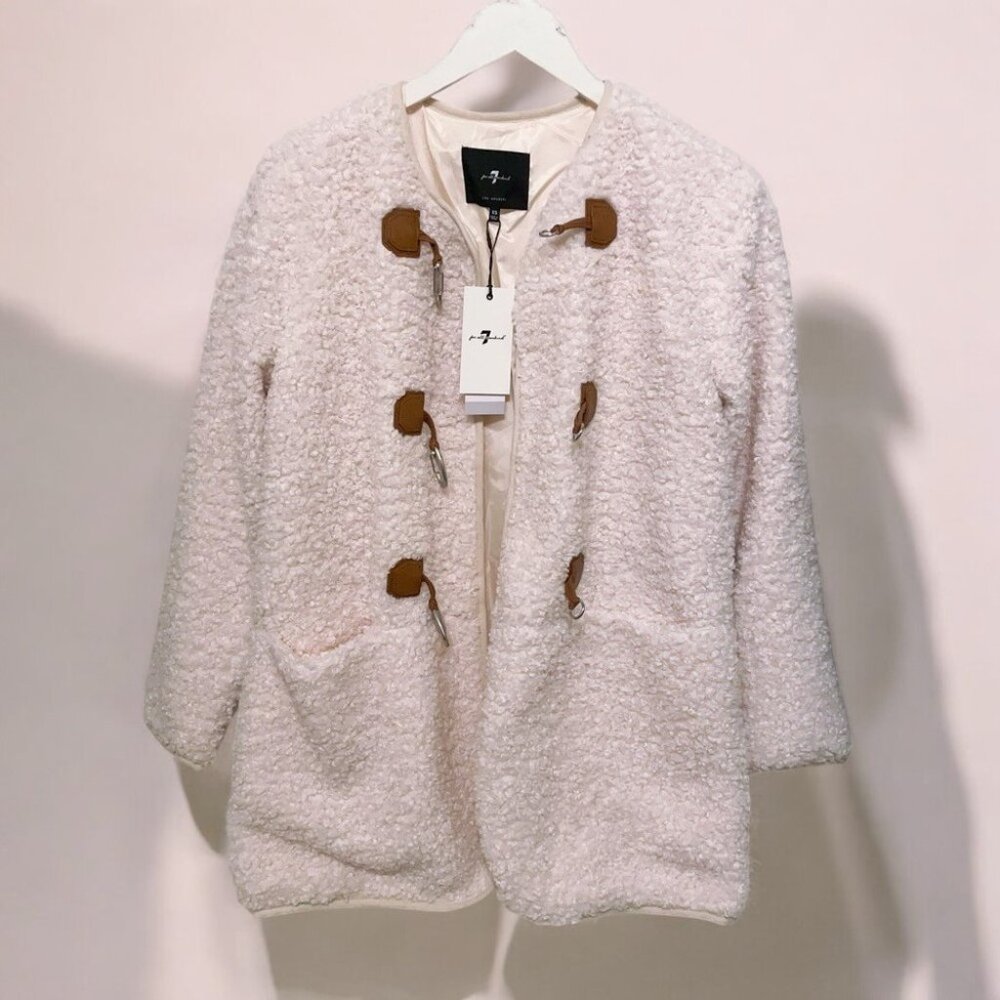 NWT 7 for all mankind Sherpa Jacket - Picture 7 of 10